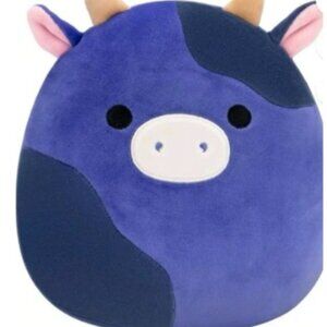 Squishmallows 8” Ingred Purple Cow Plush NEW NWT IN ORIGINAL BAG